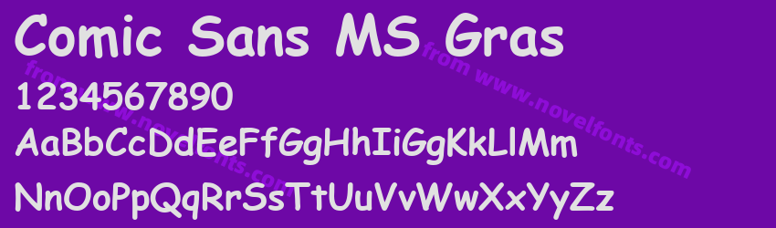 Comic Sans MS GrasPreview