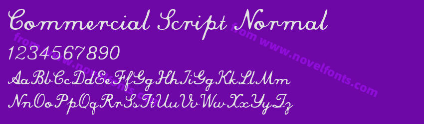 Commercial Script NormalPreview