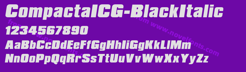 CompactaICG-BlackItalicPreview