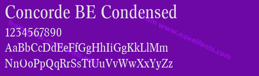 Concorde BE CondensedPreview