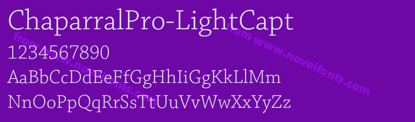 ChaparralPro-LightCaptPreview