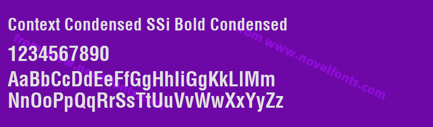 Context Condensed SSi Bold CondensedPreview