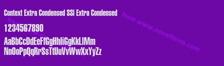 Context Extra Condensed SSi Extra CondensedPreview