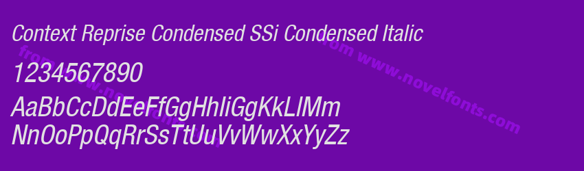 Context Reprise Condensed SSi Condensed ItalicPreview