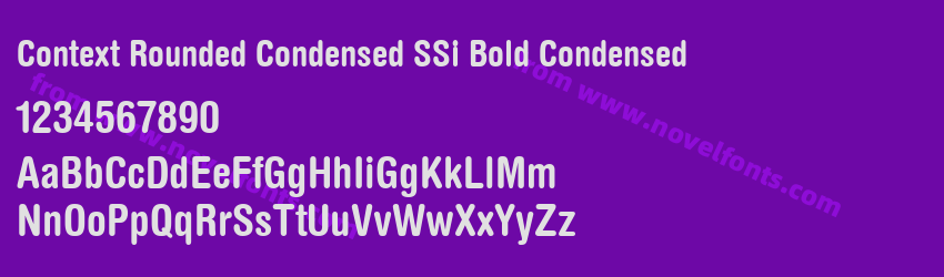 Context Rounded Condensed SSi Bold CondensedPreview