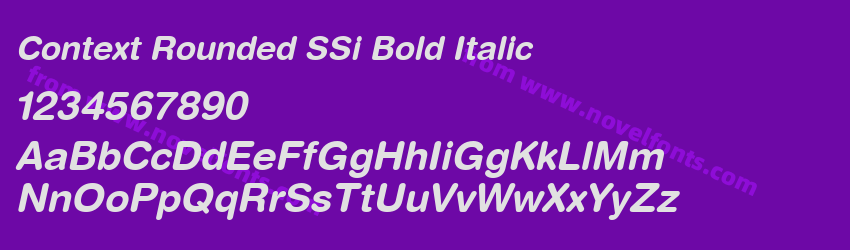 Context Rounded SSi Bold ItalicPreview