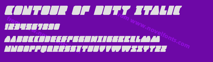 Contour of Duty ItalicPreview