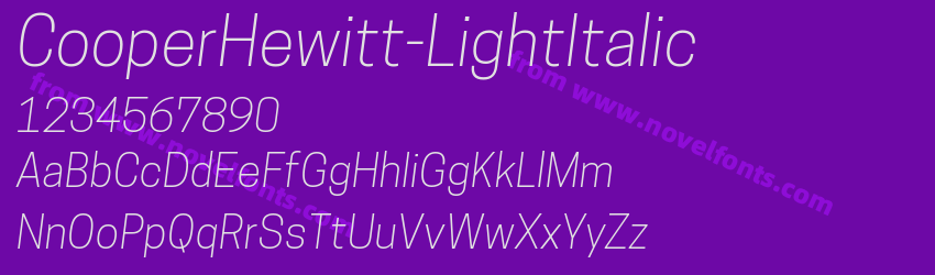 CooperHewitt-LightItalicPreview