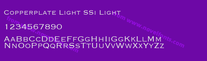 Copperplate Light SSi LightPreview