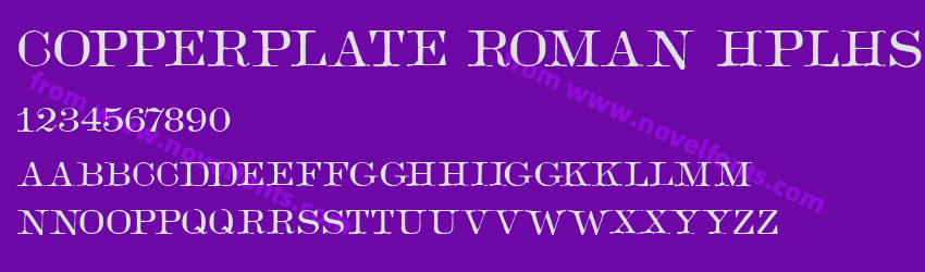 Copperplate Roman HPLHSPreview