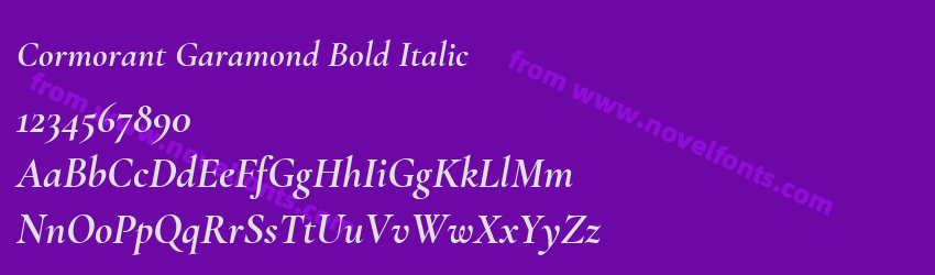 Cormorant Garamond Bold ItalicPreview