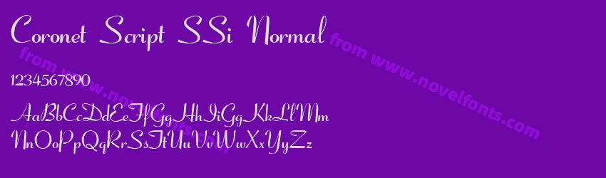 Coronet Script SSi NormalPreview