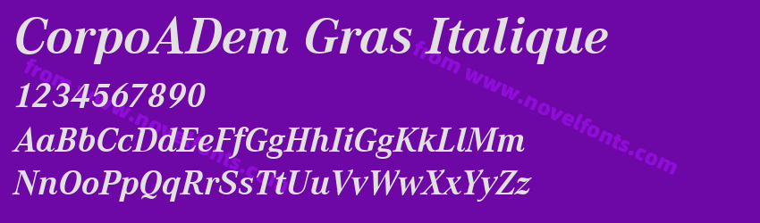 CorpoADem Gras ItaliquePreview