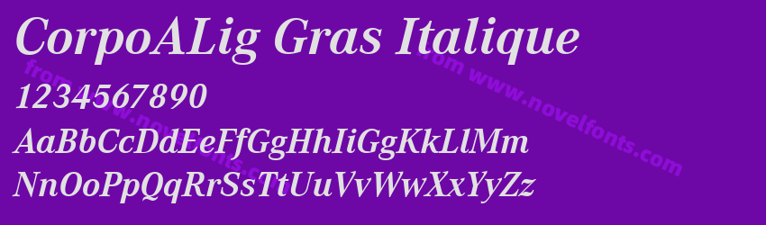 CorpoALig Gras ItaliquePreview