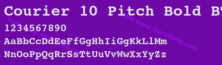 Courier 10 Pitch Bold BTPreview