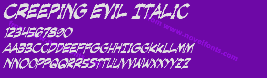 Creeping Evil ItalicPreview