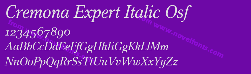 Cremona Expert Italic OsfPreview