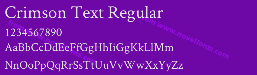 Crimson Text RegularPreview