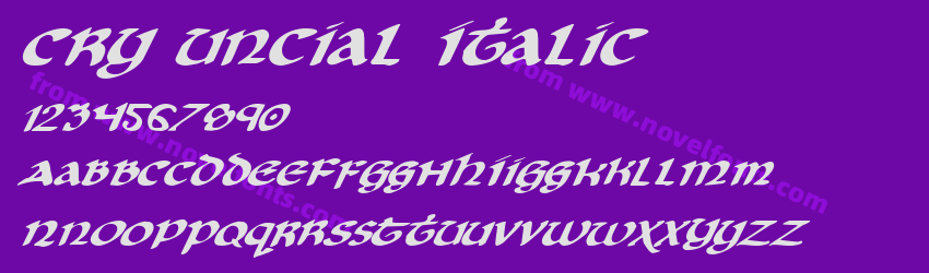 Cry Uncial ItalicPreview