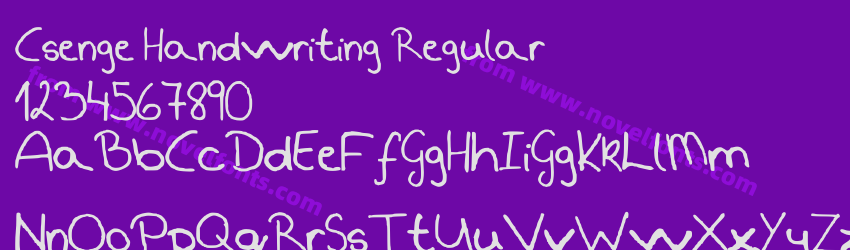 Csenge Handwriting RegularPreview