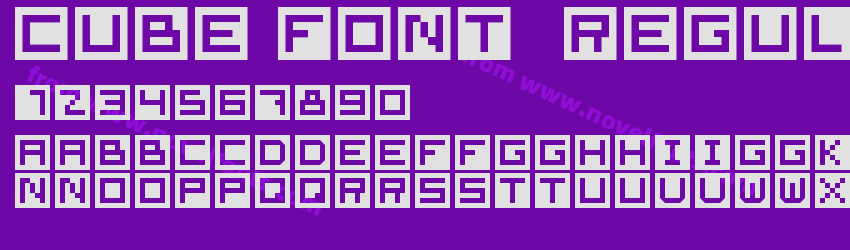 Cube Font  RegularPreview