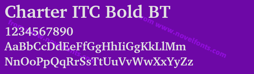 Charter ITC Bold BTPreview