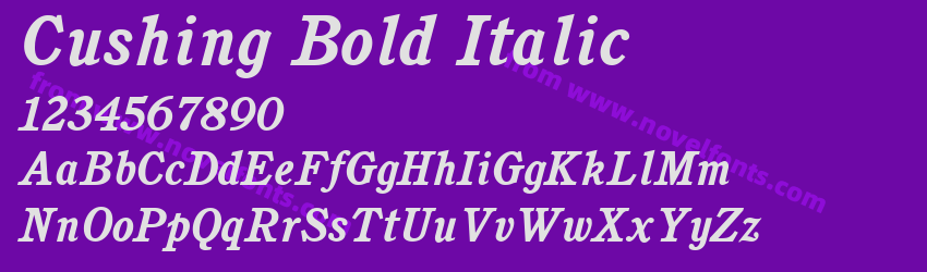 Cushing Bold ItalicPreview