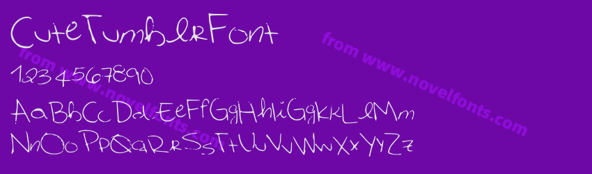 CuteTumblrFontPreview