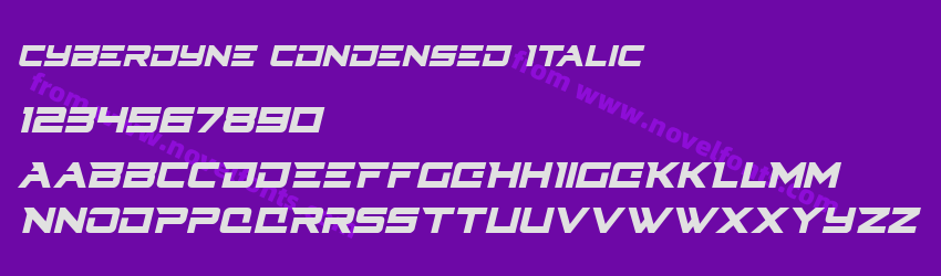 Cyberdyne Condensed ItalicPreview