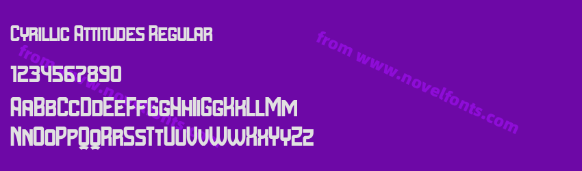 Cyrillic Attitudes RegularPreview