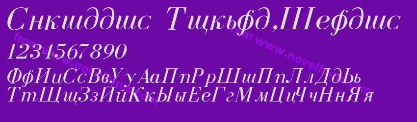 Cyrillic Normal-ItalicPreview