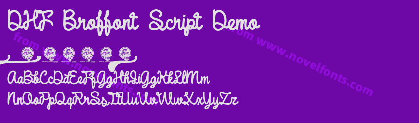 DHF Broffont Script DemoPreview