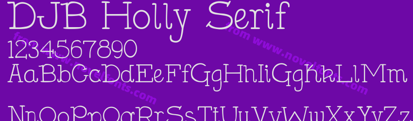 DJB Holly SerifPreview