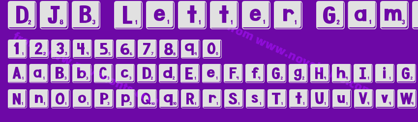 DJB Letter Game Tiles 3Preview