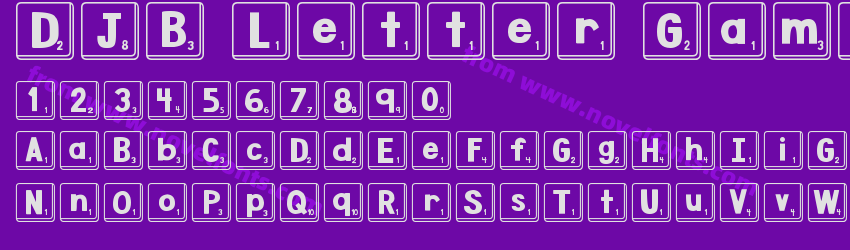 DJB Letter Game TilesPreview