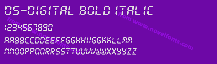 DS-Digital Bold ItalicPreview