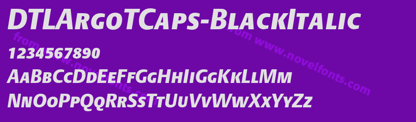 DTLArgoTCaps-BlackItalicPreview