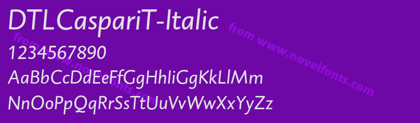 DTLCaspariT-ItalicPreview