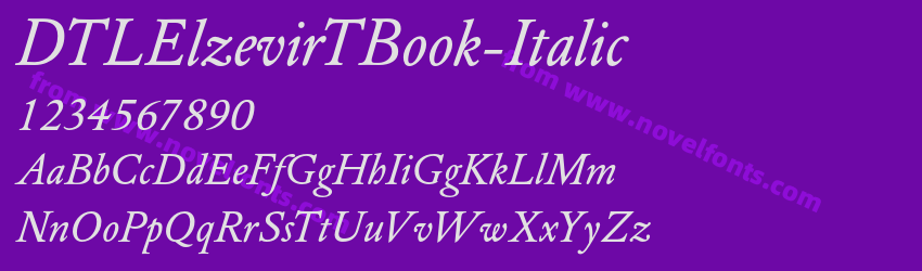 DTLElzevirTBook-ItalicPreview