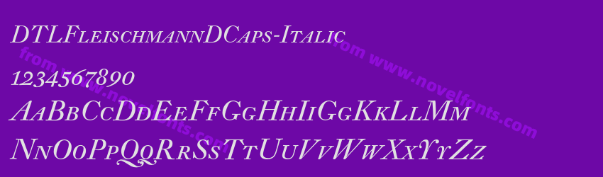 DTLFleischmannDCaps-ItalicPreview