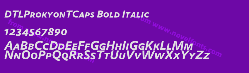 DTLProkyonTCaps Bold ItalicPreview