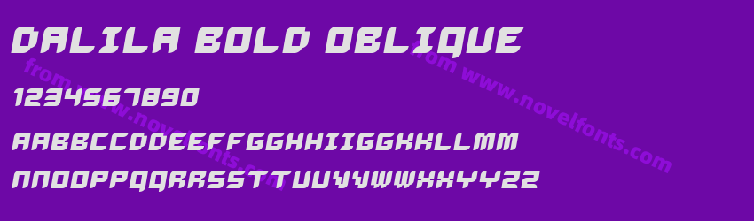 Dalila Bold ObliquePreview