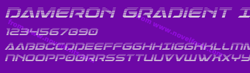 Dameron Gradient ItalicPreview