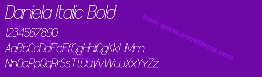 Daniela Italic BoldPreview