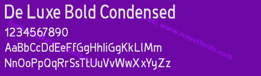 De Luxe Bold CondensedPreview