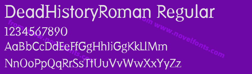 DeadHistoryRoman RegularPreview