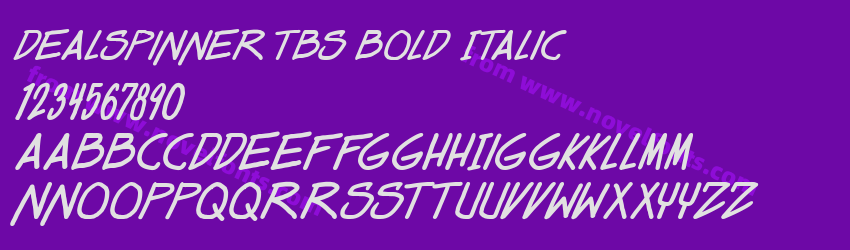 Dealspinner TBS Bold ItalicPreview