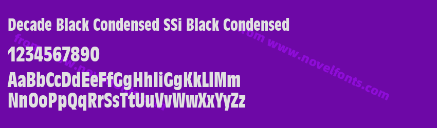 Decade Black Condensed SSi Black CondensedPreview