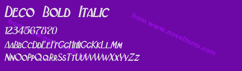 Deco Bold ItalicPreview