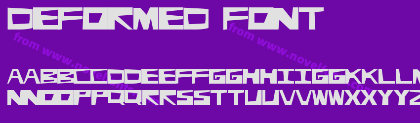 Deformed FontPreview